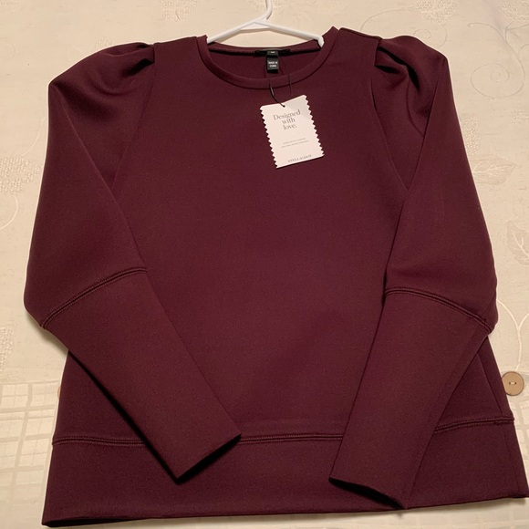 COPY - Neoprene Puff Sleeve Sweater by Stella & Dot - Picture 3 of 8